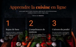 Cours De Cuisine En Ligne - HTML Site Builder
