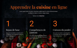 Cours De Cuisine En Ligne - Site Avec Téléchargement De Modèles HTML
