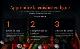 Cours De Cuisine En Ligne - Page De Destination De Téléchargement Gratuit