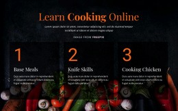 Cooking Online Courses - Html Code