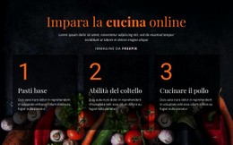 Corsi Di Cucina Online - Modello HTML5 A Pagina Singola