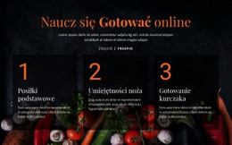 Gotowanie Kursów Online - Szablony Makiet