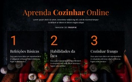 Design De Site Multifuncional Para Cursos Online De Culinária
