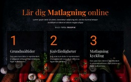 Matlagningskurser Online - Nedladdning Av HTML-Mall