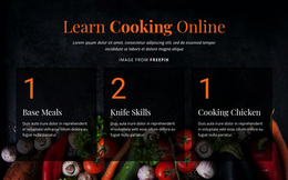 Cooking Online Courses - Web Page Design For Any Device