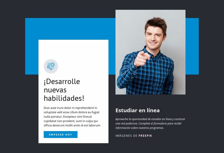 Desarrollar nuevas habilidades Plantillas de creación de sitios web