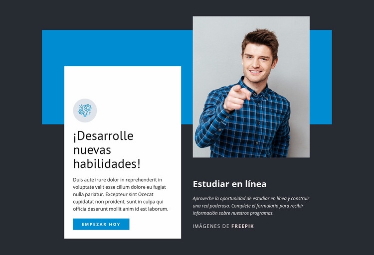 Desarrollar nuevas habilidades Diseño de páginas web