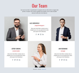 Succesvol Ontwerpteam - HTML5-Paginasjabloon