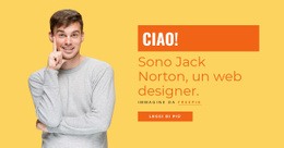 Sono Jack Norton, Un Web Designer. - HTML Website Builder