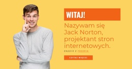 Nazywam Się Jack Norton, Projektant Stron Internetowych. - Najlepszy Darmowy Motyw WordPress