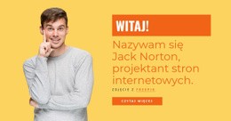 Nazywam Się Jack Norton, Projektant Stron Internetowych. Szablon Formularza CSS