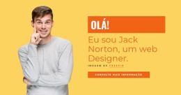 Eu Sou Jack Norton, Um Web Designer. - HTML Website Builder