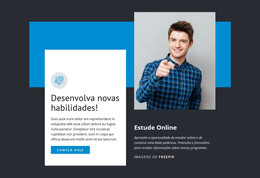 Desenvolva Novas Habilidades - Modelo De Site Gratuito