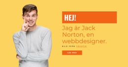 Jag Är Jack Norton, En Webbdesigner. - HTML-Sidmall