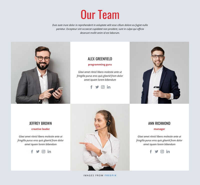  Successful design team Web Page Design