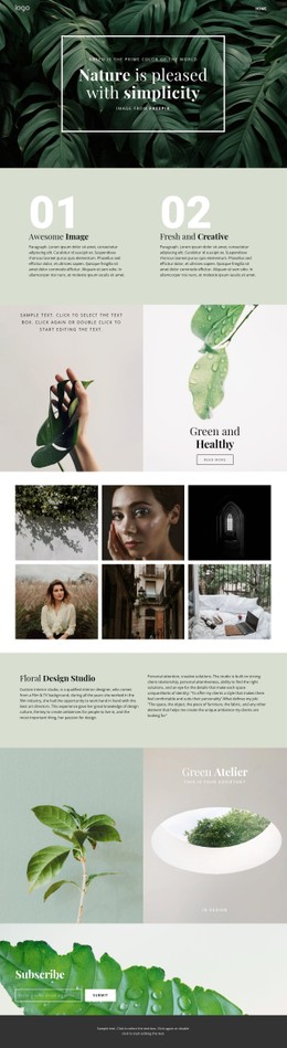 350 Nature CSS Templates | Nicepage