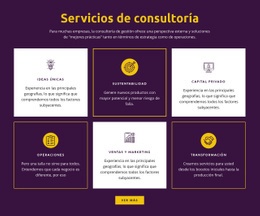 Mejor Diseño De Página De Destino Para Servicios De Consultoría Global