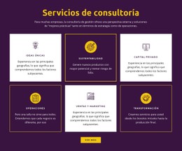 HTML5 Responsivo Para Servicios De Consultoría Global