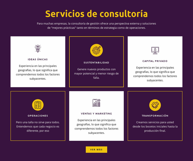 Servicios de consultoría global Plantilla Joomla