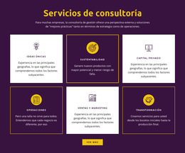 Servicios De Consultoría Global - Plantilla De Creación De Sitios Web