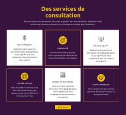 Modèle En Ligne Gratuit Pour Services De Conseil Mondiaux