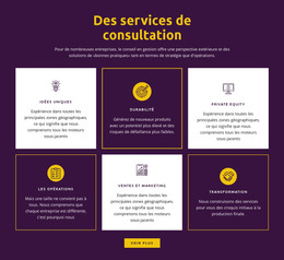 Services De Conseil Mondiaux - Modèle HTML5