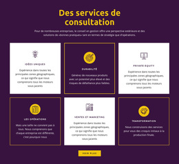 Services De Conseil Mondiaux – Modèle De Création De Site Web