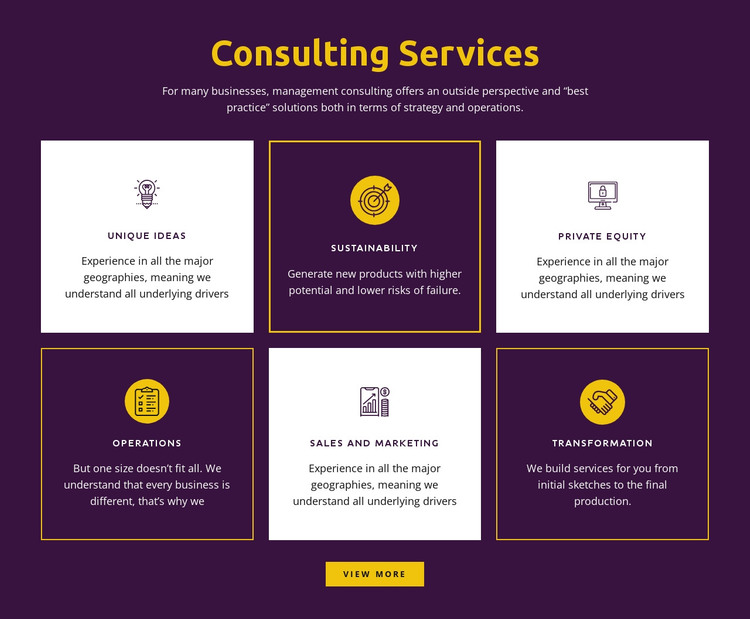 Global consulting services HTML Template
