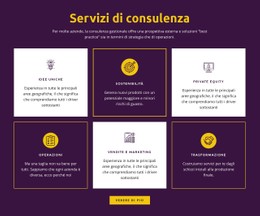 HTML5 Reattivo Per Servizi Di Consulenza Globale