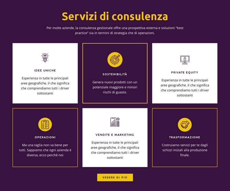 Servizi di consulenza globale Modello HTML5