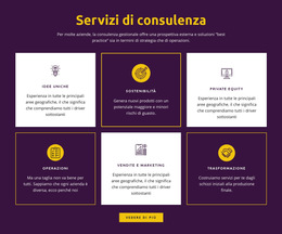 Servizi Di Consulenza Globale - Modello Per La Creazione Di Siti Web