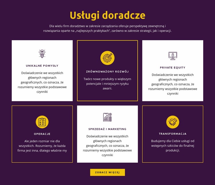 Globalne usługi doradcze Projekt strony internetowej