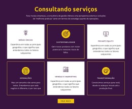 HTML5 Responsivo Para Serviços De Consultoria Global