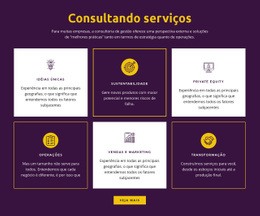 Serviços De Consultoria Global - Modelo HTML5 Profissional