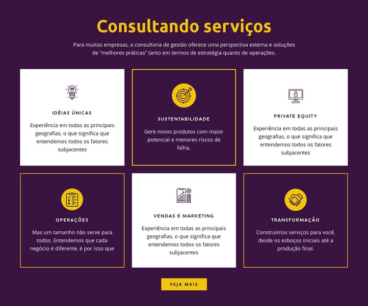 Serviços de consultoria global Modelo