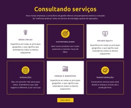 Melhor Design De Página De Destino Para Serviços De Consultoria Global