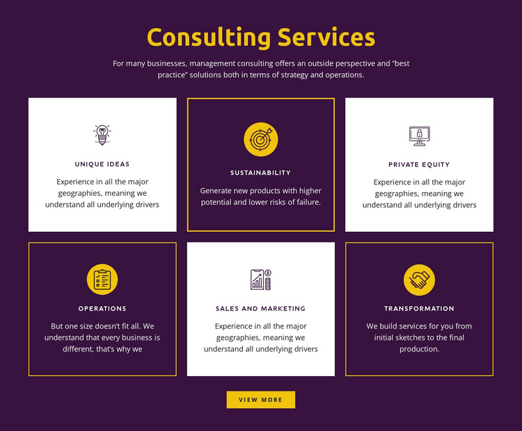 Global consulting services Template