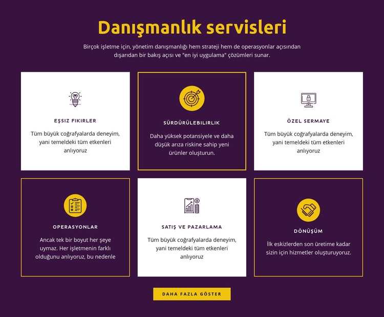 Global danışmanlık hizmetleri WordPress Teması