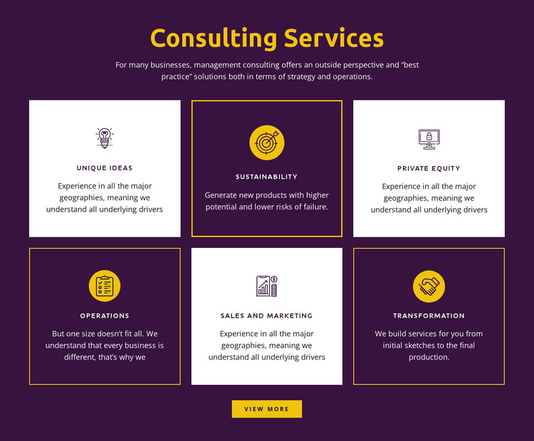 Global consulting services Web Design