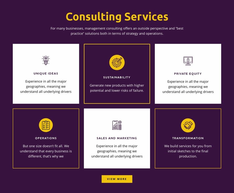 Global consulting services Webflow Template Alternative