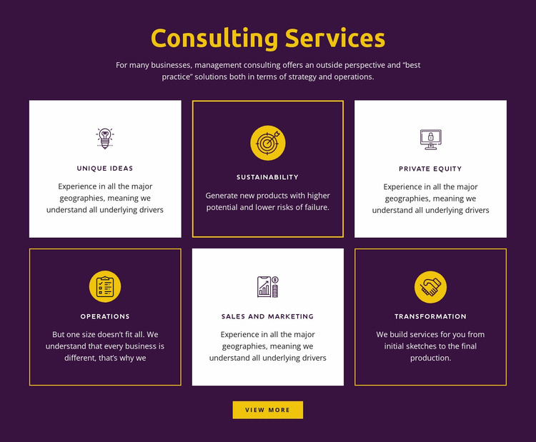 Global consulting services WordPress Website Builder
