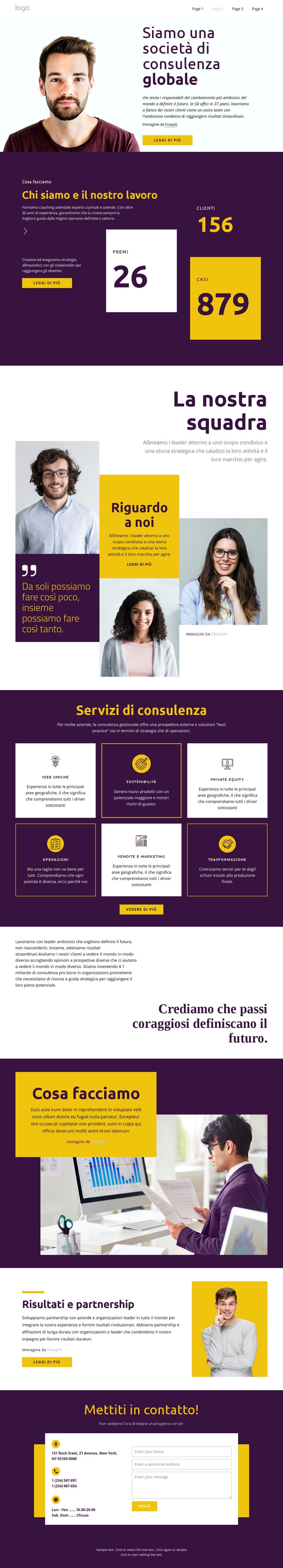 Consulenti per grandi aziende Progettazione di siti web