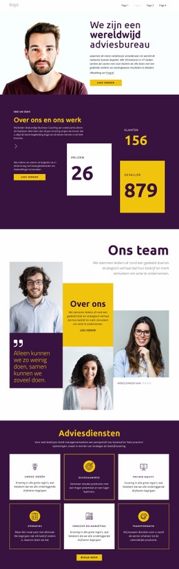 Consultants Voor Grote Bedrijven - Design HTML Page Online