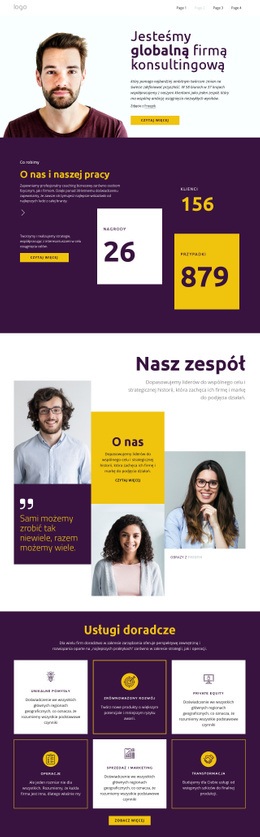 Konsultanci Dla Dużego Biznesu - Design HTML Page Online