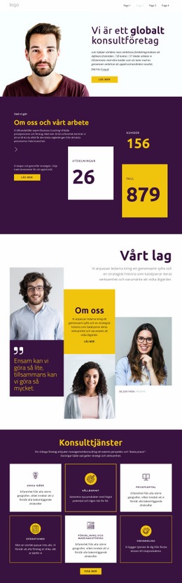 Multipurpose WordPress-Tema För Konsulter För Stora Företag