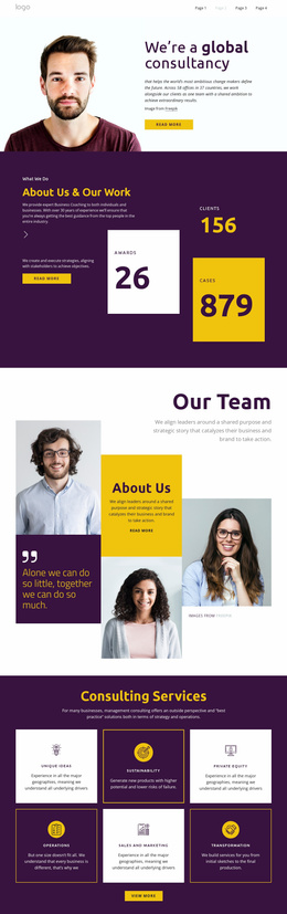 Consultants For Big Business - Simple Website Template