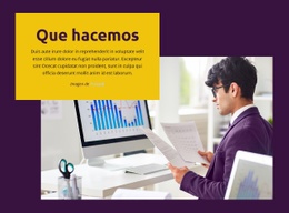 Que Hacemos - Creador De Sitios Web Multipropósito