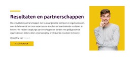 Sitesjabloon Voor Resultaten En Partnerschap