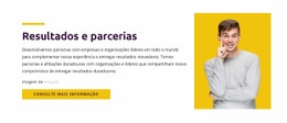 Resultados E Parceria - Modelo De Página HTML