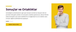 Sonuçlar Ve Ortaklık - Şablonlar Web Sitesi Tasarımı